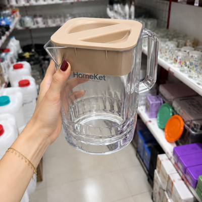 پارچ پلاستیکی  هوم کت مایا کوتاه شفاف 3705