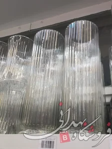 گلدان شیشه ای افرا 40 سانت