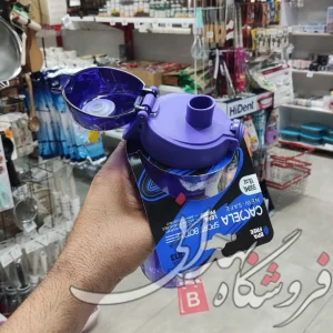 قمقمه ورزشی 550 میل دسته دار دکمه ای کد813