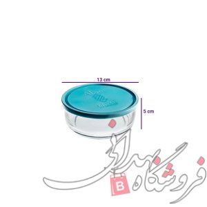 کاسه شیشه ای آبان درب دار سایز 1 کاوه