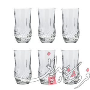 لیوان شیشه ای لیونا 6 عددی نوری تازه 300 cc
